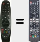 T&eacute;l&eacute;commande universelle Universal TV LG
