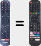 T&eacute;l&eacute;commande universelle Universal TV Hisense