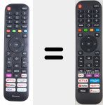 T&eacute;l&eacute;commande universelle Universal TV Hisense