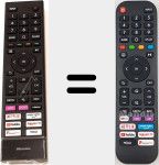 T&eacute;l&eacute;commande universelle Universal TV Hisense