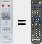 Télécommande pour remplacer RCS011 (5JJAD06001)