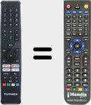 T&eacute;l&eacute;commande pour remplacer RC43160N (23759303)