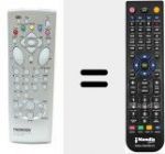 Télécommande pour remplacer RC8004MS