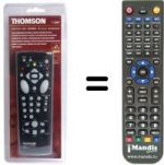 Télécommande équivalente Continental Edison VPH 6600 N