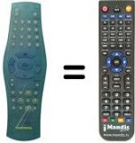 Télécommande équivalente 97P1R2CCF0