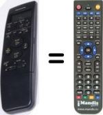 Télécommande équivalente Panasonic NV-SD460