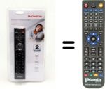 Télécommande équivalente Thomson 21SCN380