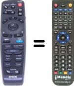 Télécommande équivalente Epson 1231016