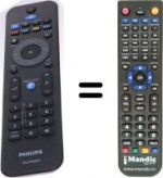 Télécommande équivalente Philips 32HFL3233D / 10
