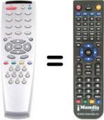 Télécommande équivalente Grandin 55FV05