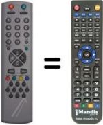 Télécommande équivalente Techwood TK2907RF