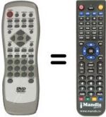 Télécommande équivalente Seg DVD530