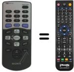 Télécommande équivalente RMX144