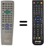 Télécommande équivalente Sharp DV 660 S