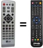 Télécommande équivalente LG 6710CMAT01A