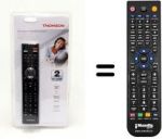 Télécommande équivalente Thomson 21SCN380