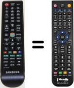 Télécommande équivalente Samsung PS42P2SX/XEC