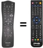 Télécommande équivalente Philips VR600