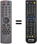 Télécommande équivalente Techwood TK2907RF