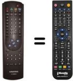 Télécommande équivalente Grundig ST70-660TOP