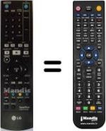 Télécommande équivalente LG AKB72197601