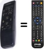 Télécommande équivalente Panasonic NV-SD460