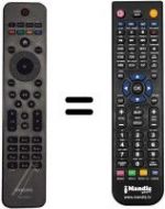 Télécommande équivalente Philips 996510038668