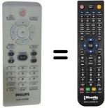 Télécommande équivalente Philips DVP3120
