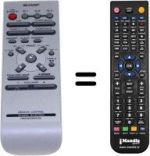 Télécommande équivalente Sharp CDE250E