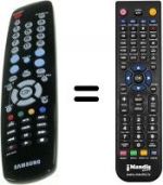 Télécommande équivalente Samsung BN59-00687A