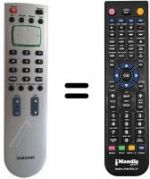 Télécommande équivalente Samsung TP 500 FR / AT / 29622-038.16