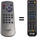 Télécommande équivalente Sharp LC12A2E