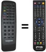 Télécommande équivalente Telefunken 7331