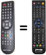 Télécommande équivalente United LTW22Z03DDG