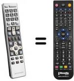 Télécommande équivalente Kathrein UFS822SW