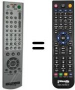 Télécommande équivalente RMT-V503