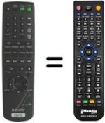 Télécommande équivalente Sony DVP-NC600