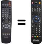 Télécommande équivalente Yamaha DVD-S1700