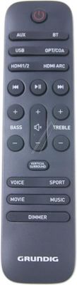 T&eacute;l&eacute;commande d'origine GRUNDIG 9178020726