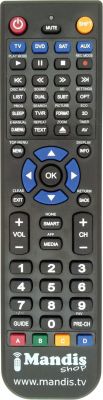 Télécommande équivalente Bigsat BS-S67CR Télécommande équivalente Bigsat BS-S67CR