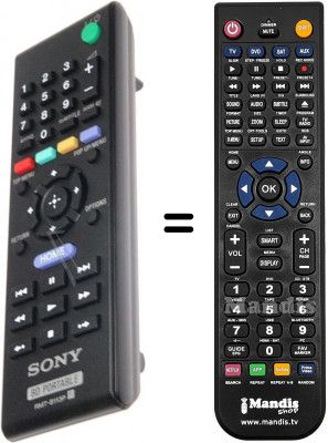T&eacute;l&eacute;commande &eacute;quivalente Sony RMT-B113P