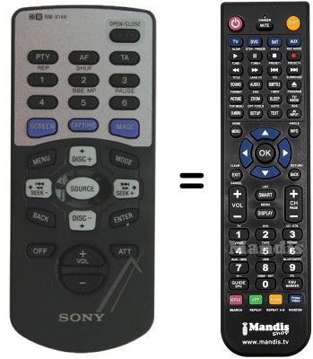 Télécommande équivalente RMX144 Télécommande équivalente RMX144