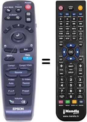 Télécommande équivalente Epson 1231016