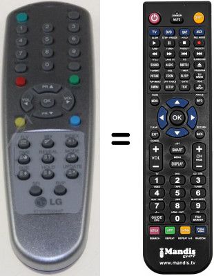 Télécommande équivalente LG KCE20J3RX