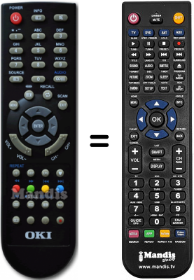 Télécommande équivalente Oki B32D-LED1