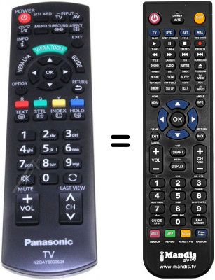 Télécommande équivalente N2QAYB000604