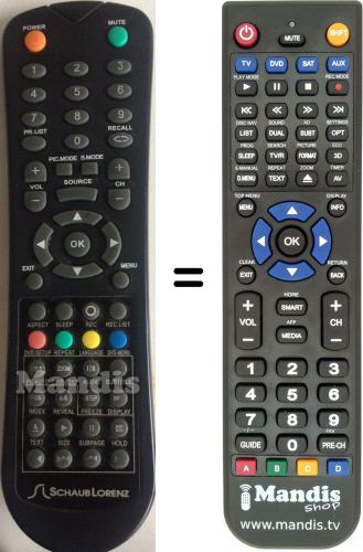 telecommande SCHAUB LORENZ