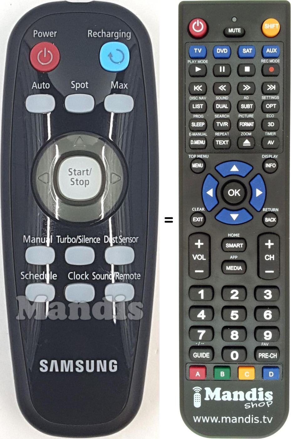 T&eacute;l&eacute;commande &eacute;quivalente Samsung DJ96-00114Z
