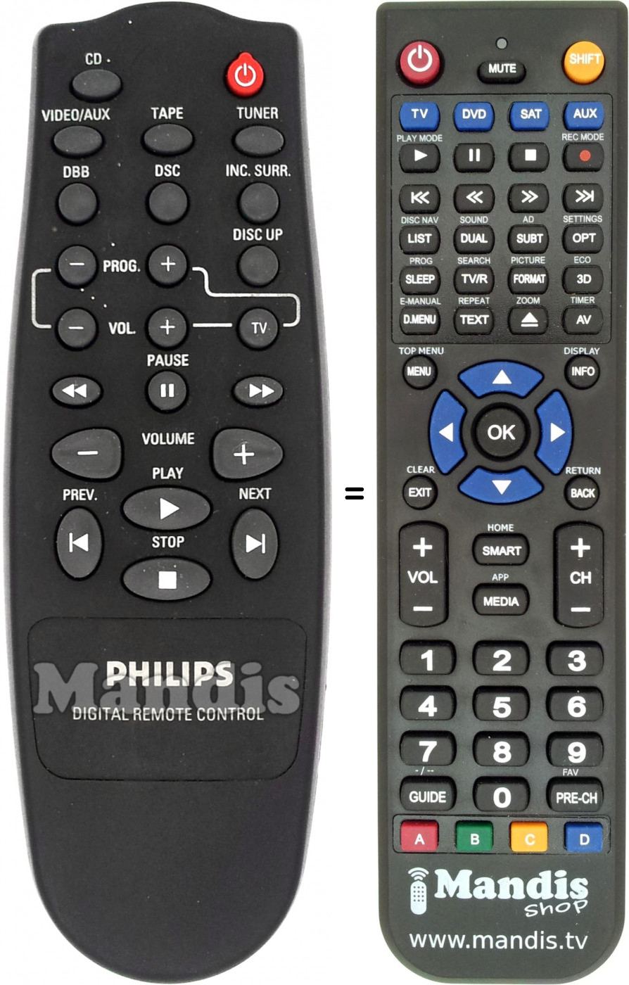Télécommande équivalente RC0785-01