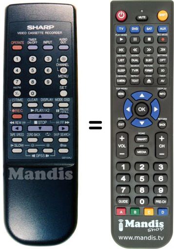 Télécommande équivalente Sharp RRMCG0113AJSA